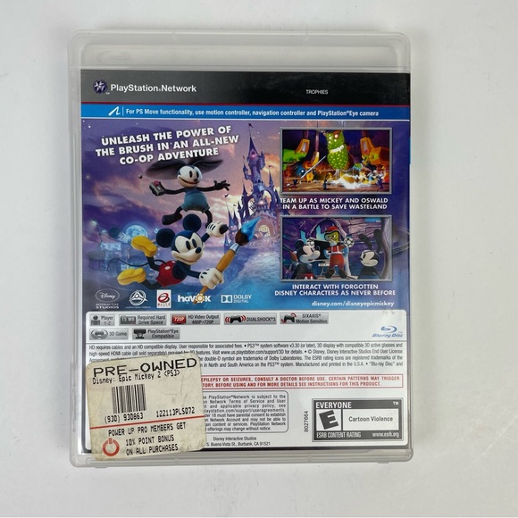 Disney Epic Mickey 2: The Power of Two (PlayStation 3, 2012) PS3 Complete - Picture 2 of 3